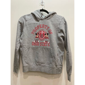 Disney Girls Property Of Ohio State Mickey Mouse Hoodie Sweatshirt M 8 - 10